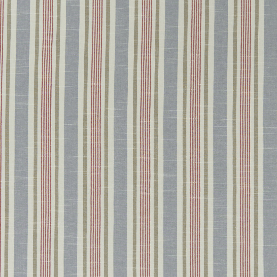 Mappleton fabric in denim/red color - pattern F1310/04.CAC.0 - by Clarke And Clarke in the Bempton By Studio G For C&amp;C collection