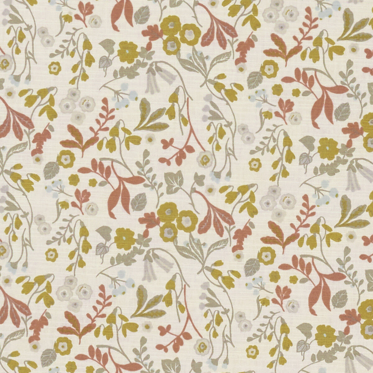 Ashbee fabric in ochre color - pattern F1312/04.CAC.0 - by Clarke And Clarke in the Sherwood By Studio G For C&C collection