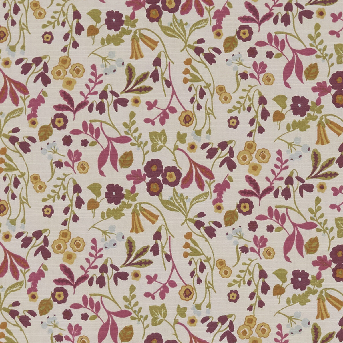 Ashbee fabric in plum color - pattern F1312/05.CAC.0 - by Clarke And Clarke in the Sherwood By Studio G For C&C collection