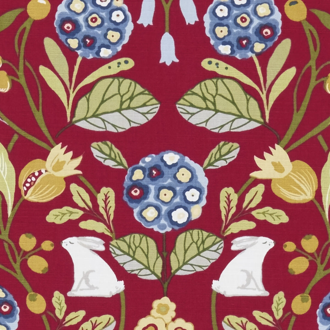 Forester fabric in rouge color - pattern F1314/05.CAC.0 - by Clarke And Clarke in the Sherwood By Studio G For C&amp;C collection