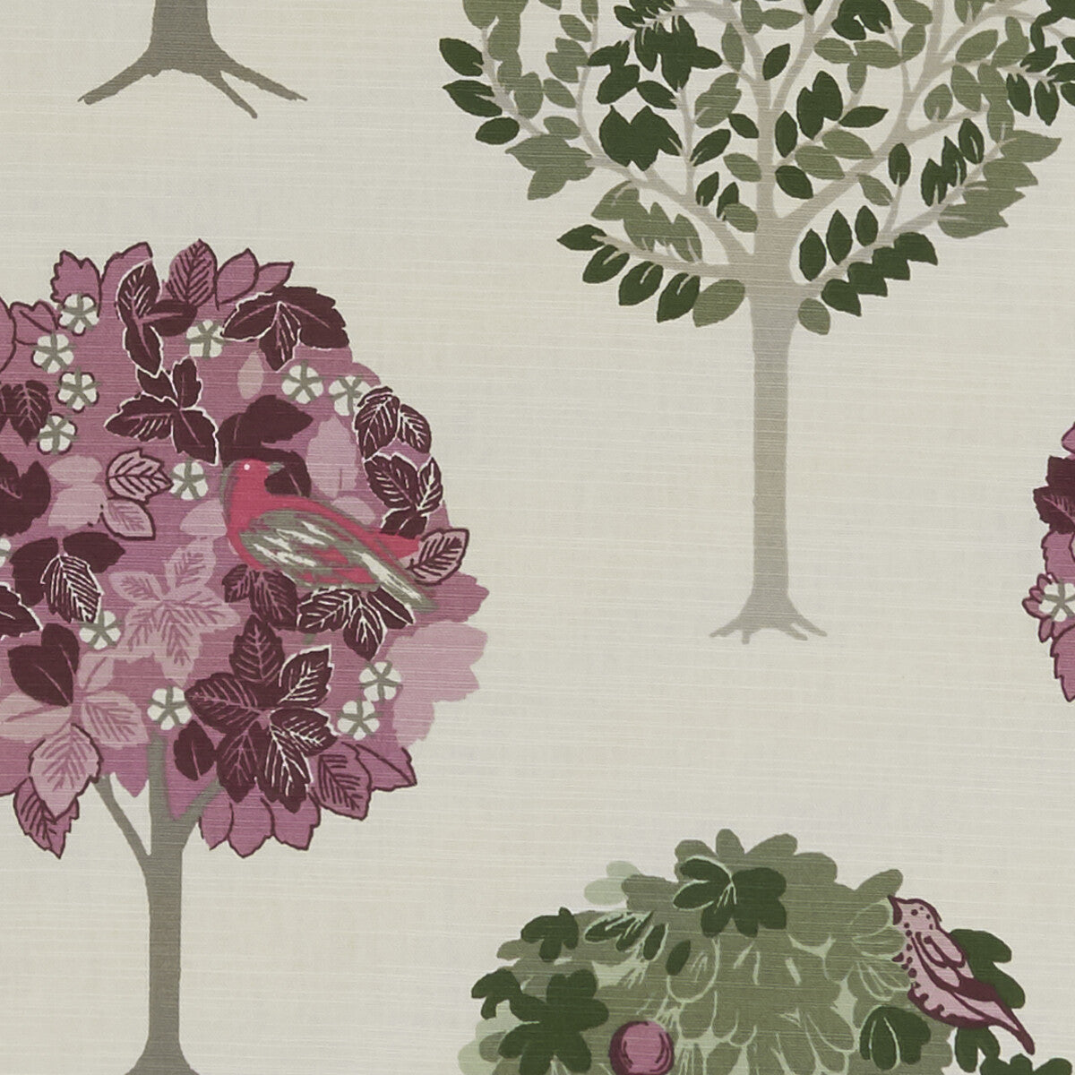 Sherwood fabric in plum color - pattern F1317/04.CAC.0 - by Clarke And Clarke in the Sherwood By Studio G For C&C collection