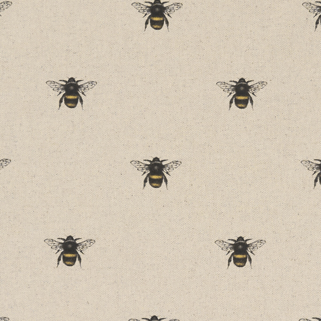 Abeja fabric in linen color - pattern F1325/03.CAC.0 - by Clarke And Clarke in the Clarke &amp; Clarke Eden collection