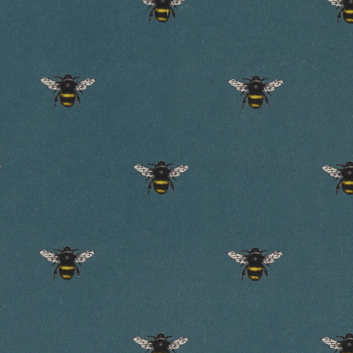 Abeja fabric in teal color - pattern F1325/05.CAC.0 - by Clarke And Clarke in the Clarke & Clarke Eden collection
