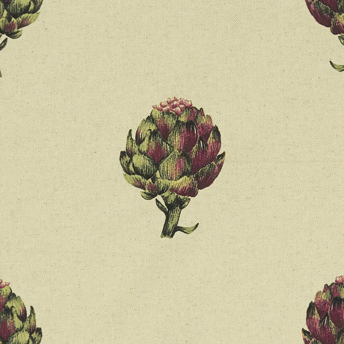 Artichoke fabric in linen color - pattern F1326/02.CAC.0 - by Clarke And Clarke in the Clarke &amp; Clarke Eden collection
