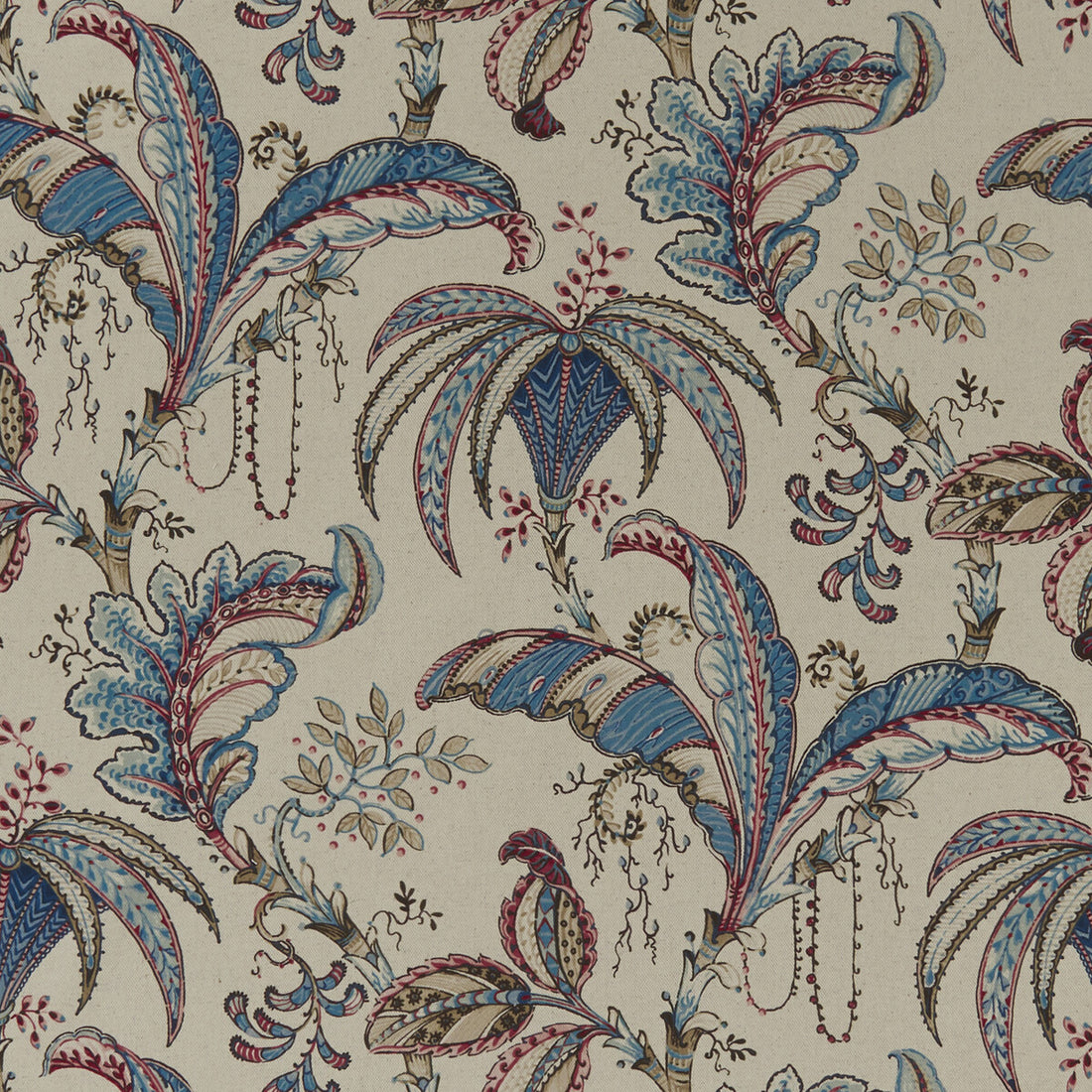 Ophelia fabric in denim color - pattern F1330/02.CAC.0 - by Clarke And Clarke in the Clarke &amp; Clarke Eden collection