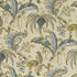 Ophelia fabric in teal/spice color - pattern F1330/05.CAC.0 - by Clarke And Clarke in the Clarke & Clarke Eden collection
