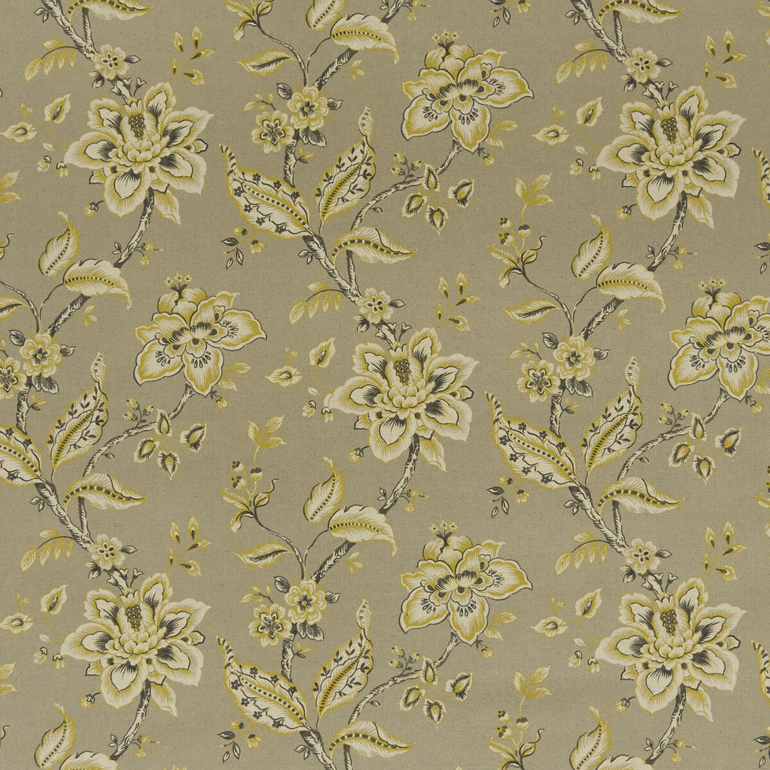 Palampore fabric in taupe color - pattern F1331/05.CAC.0 - by Clarke And Clarke in the Clarke &amp; Clarke Eden collection