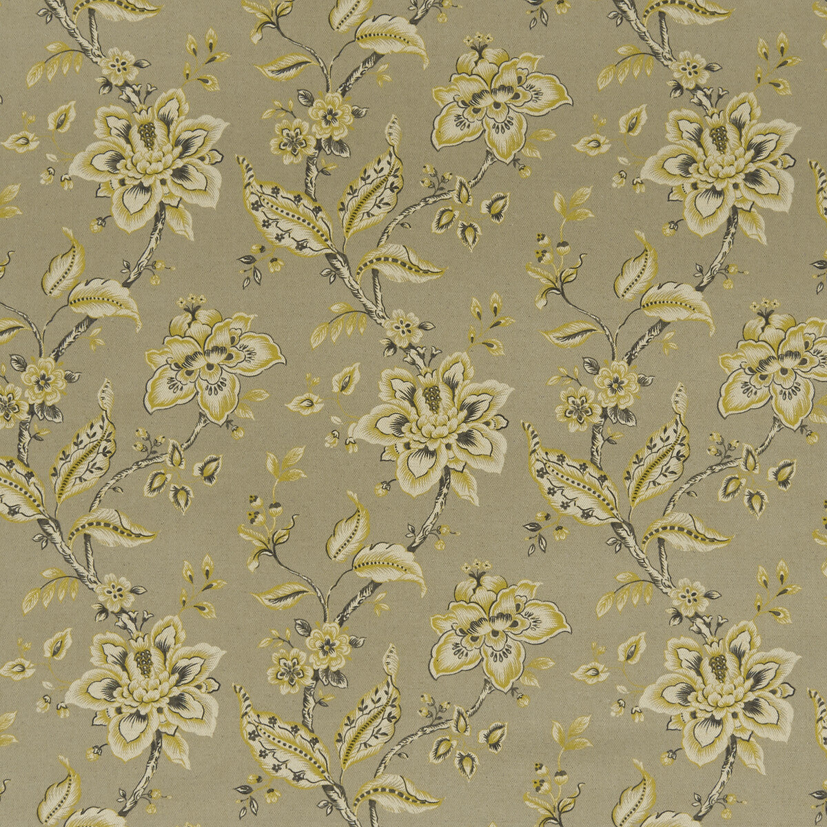 Palampore fabric in taupe color - pattern F1331/05.CAC.0 - by Clarke And Clarke in the Clarke & Clarke Eden collection