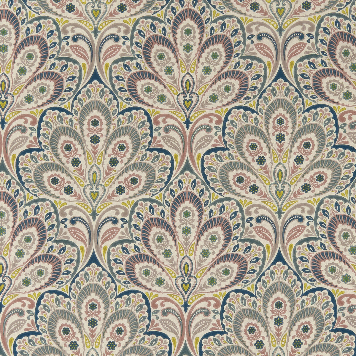 Persia fabric in multi color - pattern F1332/04.CAC.0 - by Clarke And Clarke in the Clarke & Clarke Eden collection