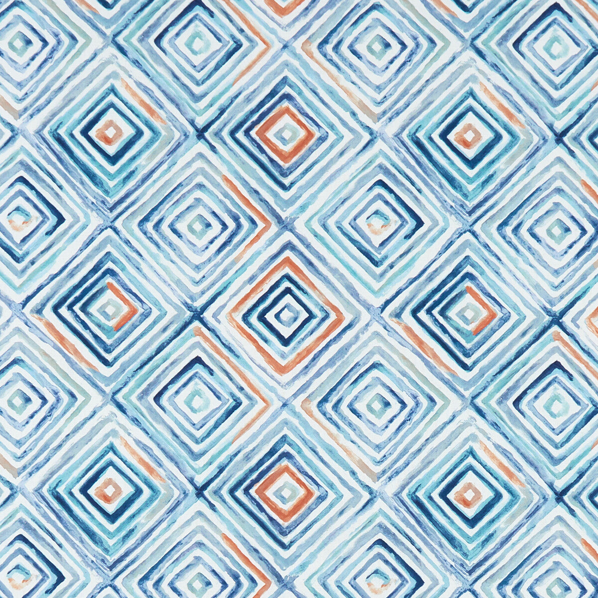 Otis fabric in denim/spice color - pattern F1359/02.CAC.0 - by Clarke And Clarke in the Palmero By Studio G For C&C collection