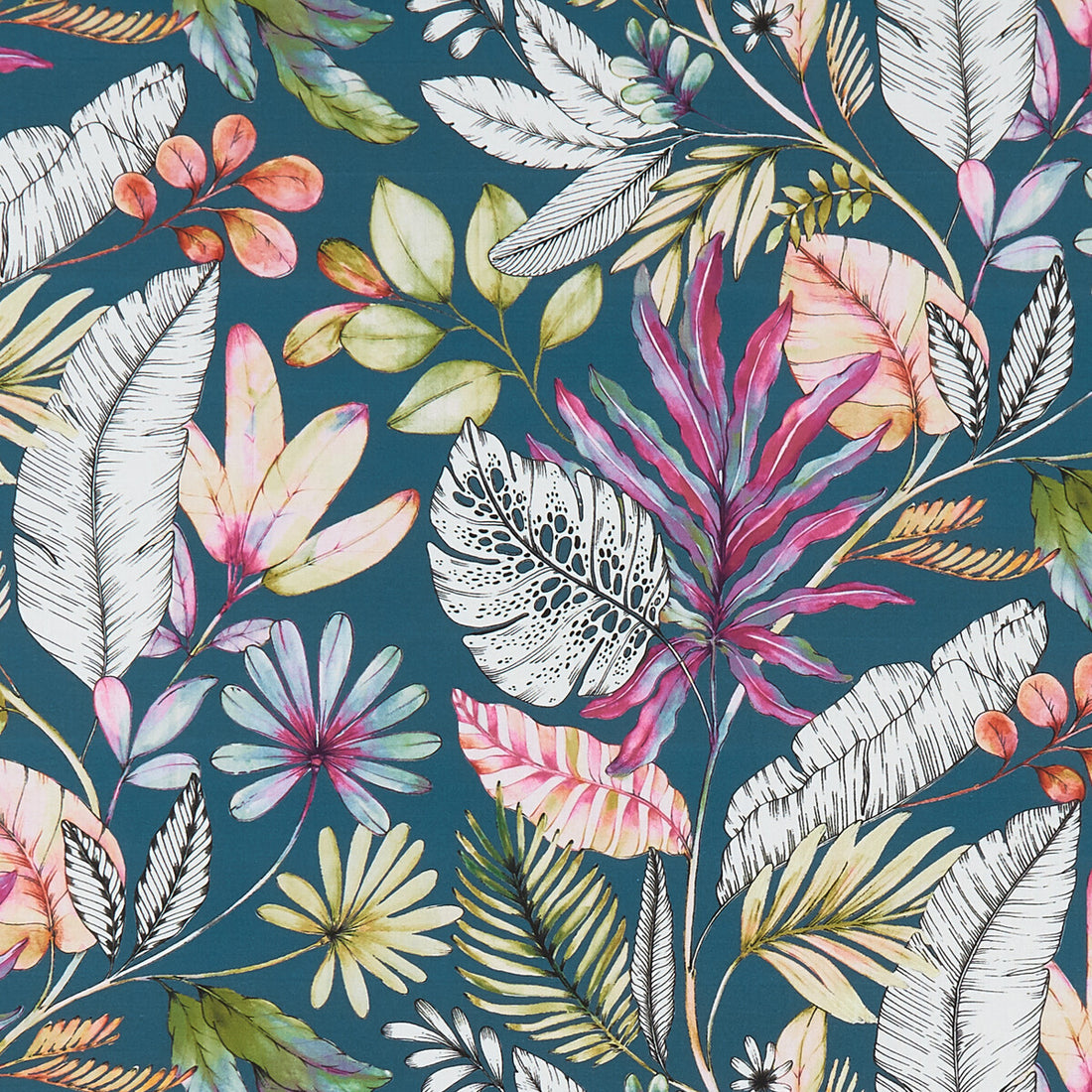 Tropicana fabric in multi color - pattern F1363/02.CAC.0 - by Clarke And Clarke in the Palmero By Studio G For C&amp;C collection