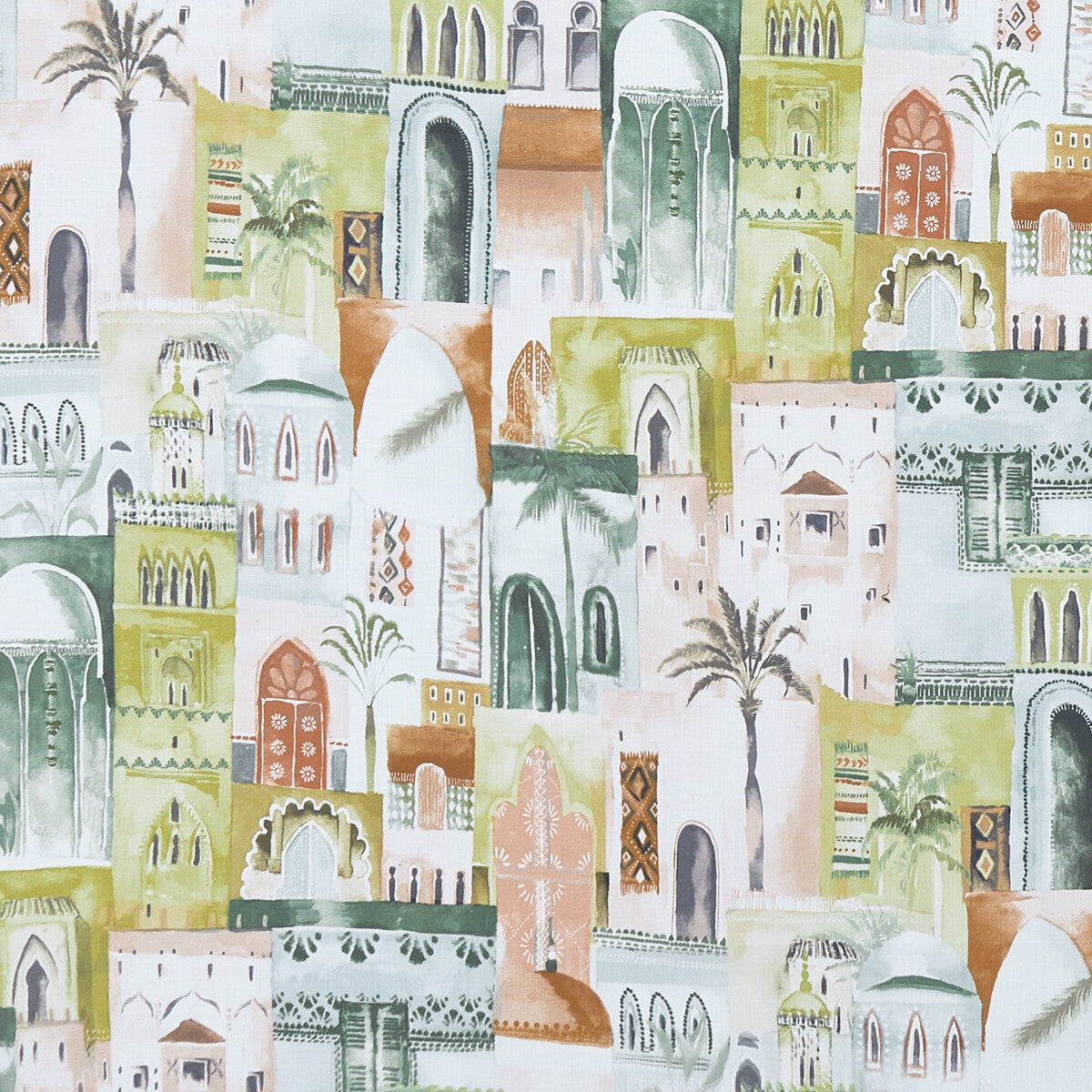 Marrakech fabric in apple color - pattern F1368/01.CAC.0 - by Clarke And Clarke in the Clarke & Clarke Prince Of Persia collection