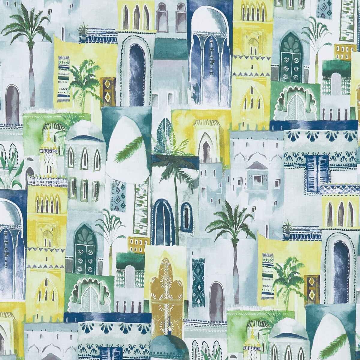 Marrakech fabric in mineral color - pattern F1368/03.CAC.0 - by Clarke And Clarke in the Clarke & Clarke Prince Of Persia collection