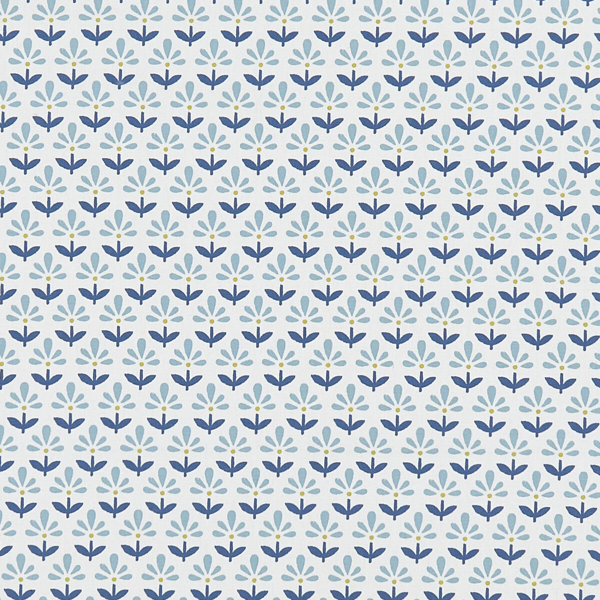 Fleur fabric in denim color - pattern F1373/02.CAC.0 - by Clarke And Clarke in the Co-Ordinates By Studio G For C&C collection