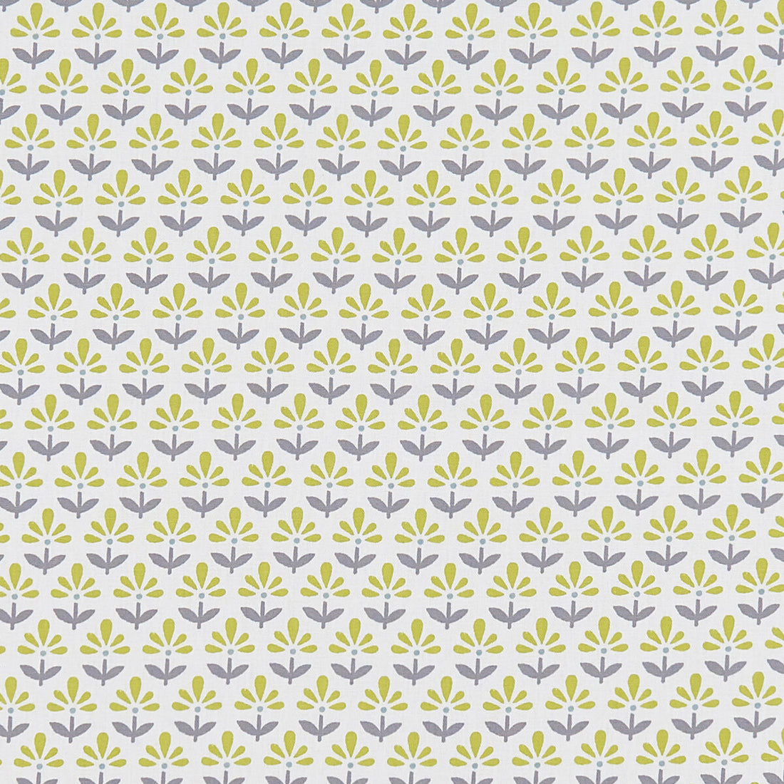 Fleur fabric in chartreuse/charcoal color - pattern F1373/03.CAC.0 - by Clarke And Clarke in the Co-Ordinates By Studio G For C&amp;C collection