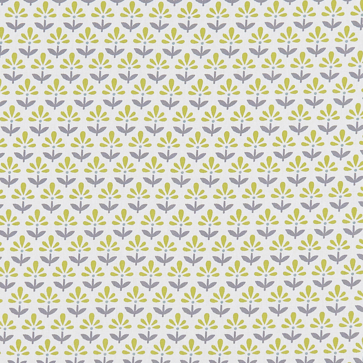 Fleur fabric in chartreuse/charcoal color - pattern F1373/03.CAC.0 - by Clarke And Clarke in the Co-Ordinates By Studio G For C&C collection
