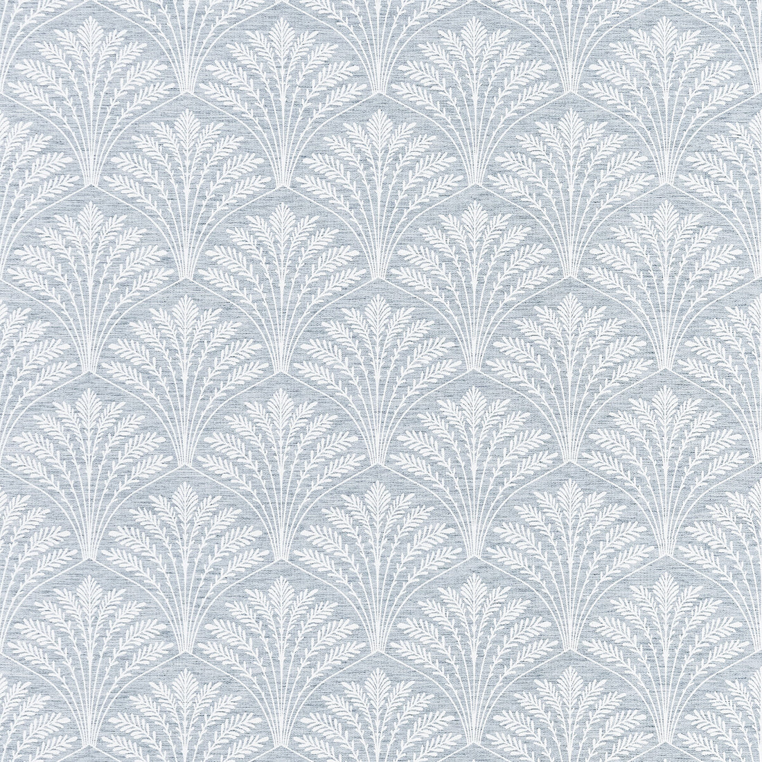 Freja fabric in chambray color - pattern F1413/02.CAC.0 - by Clarke And Clarke in the Marika By Studio G For C&amp;C collection