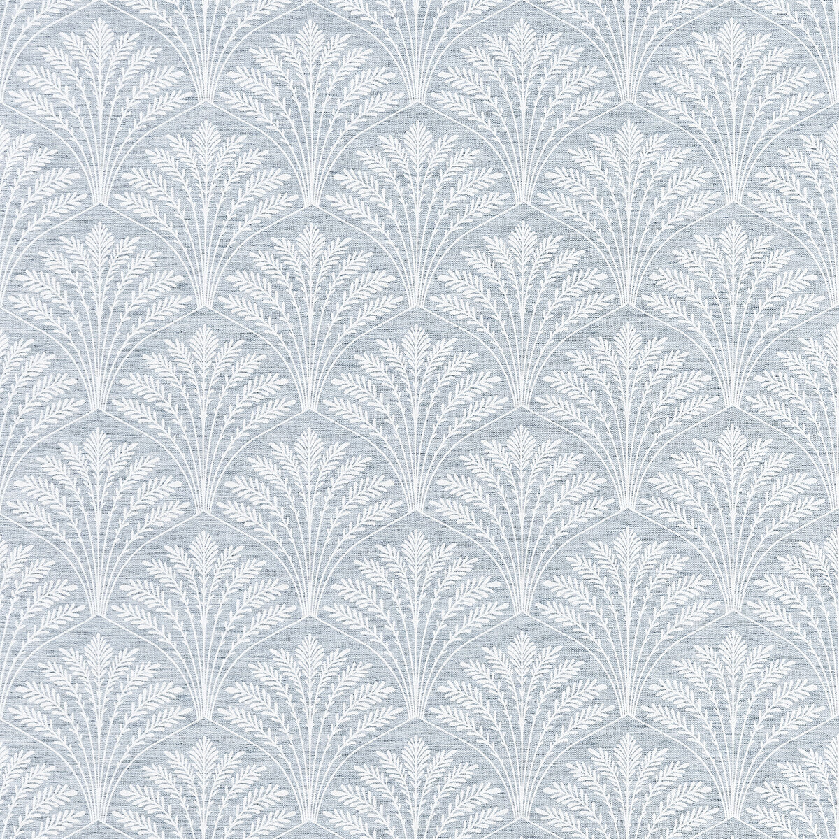 Freja fabric in chambray color - pattern F1413/02.CAC.0 - by Clarke And Clarke in the Marika By Studio G For C&C collection