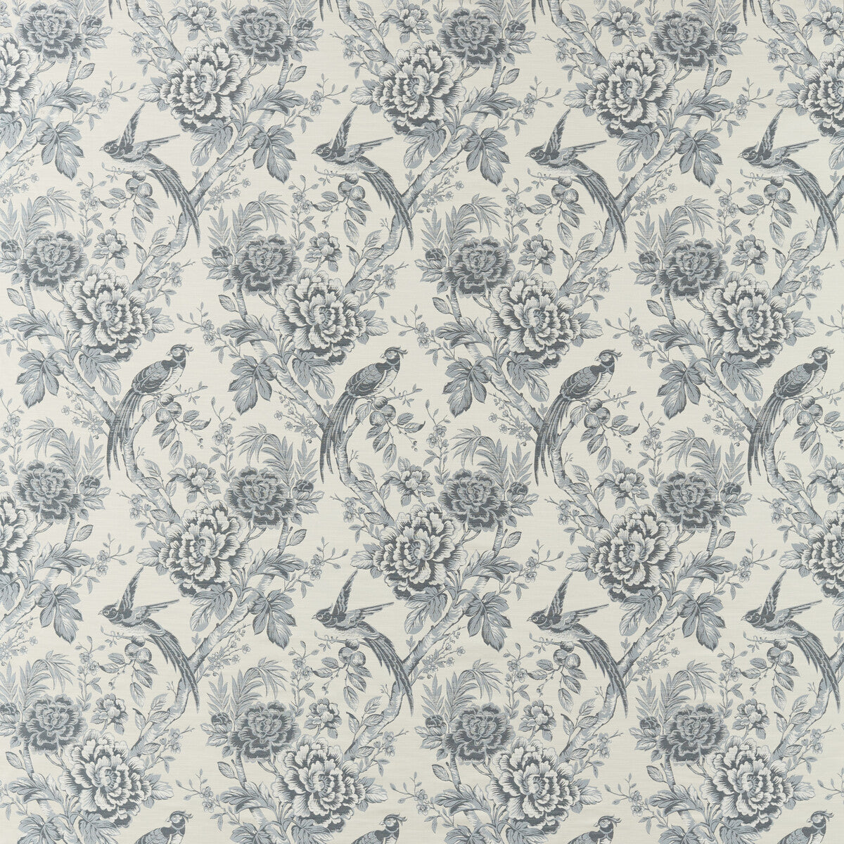 Avium fabric in denim color - pattern F1429/04.CAC.0 - by Clarke And Clarke in the Clarke & Clarke Botanist collection