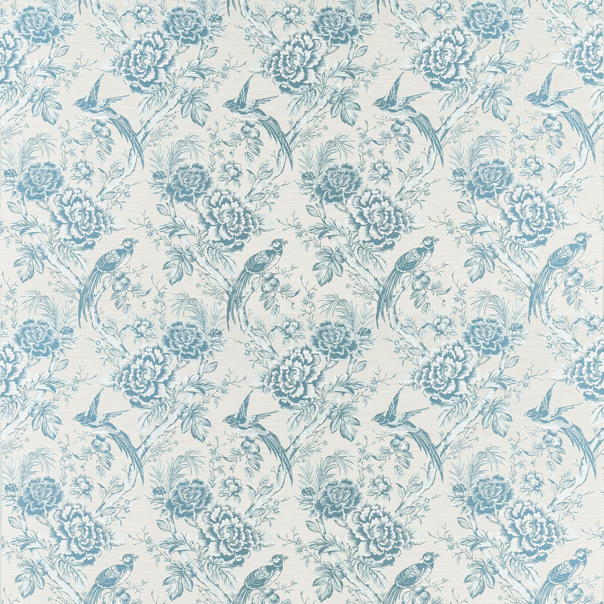 Avium fabric in eau de nil color - pattern F1429/05.CAC.0 - by Clarke And Clarke in the Clarke & Clarke Botanist collection