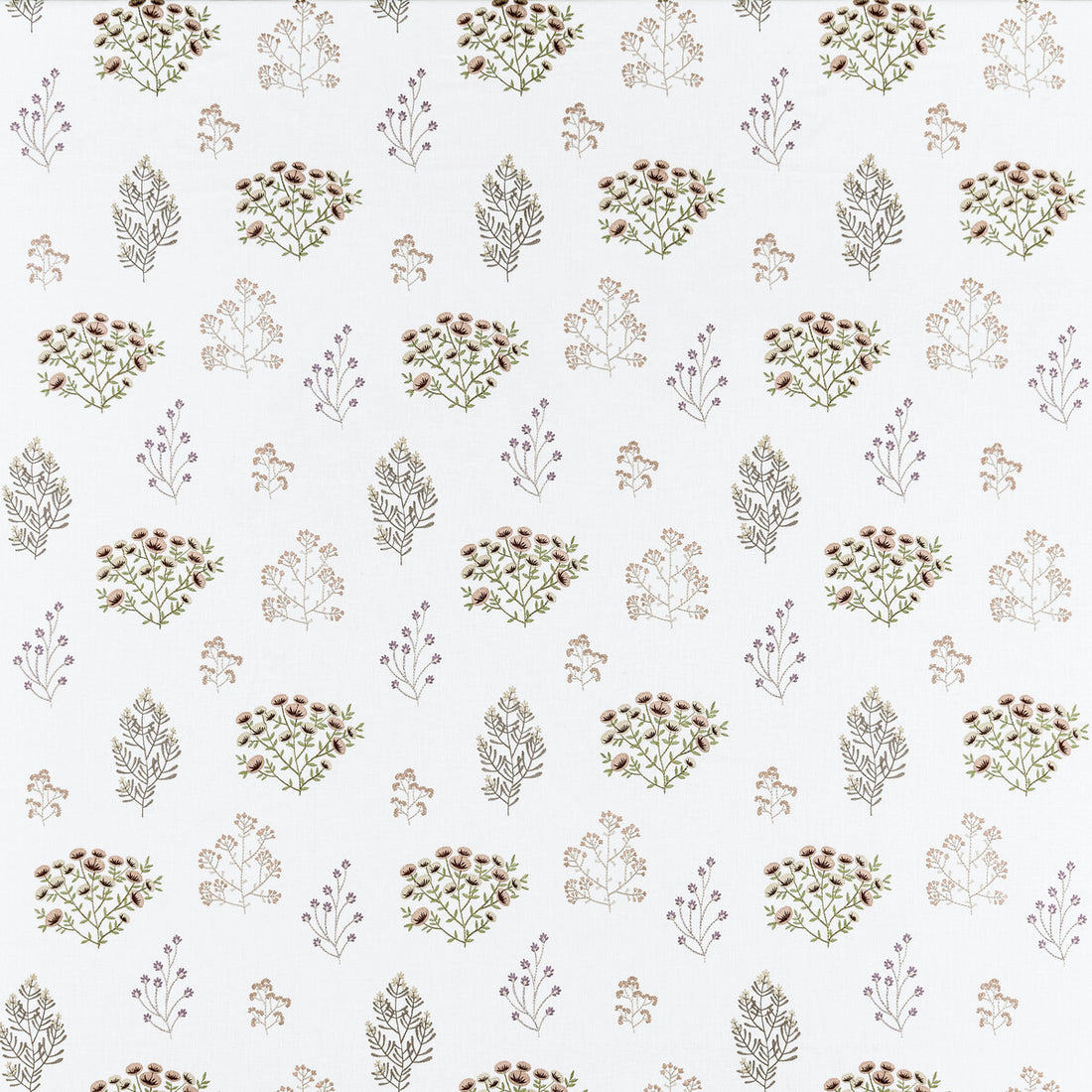 Floris fabric in blush/damson color - pattern F1431/01.CAC.0 - by Clarke And Clarke in the Clarke &amp; Clarke Botanist collection