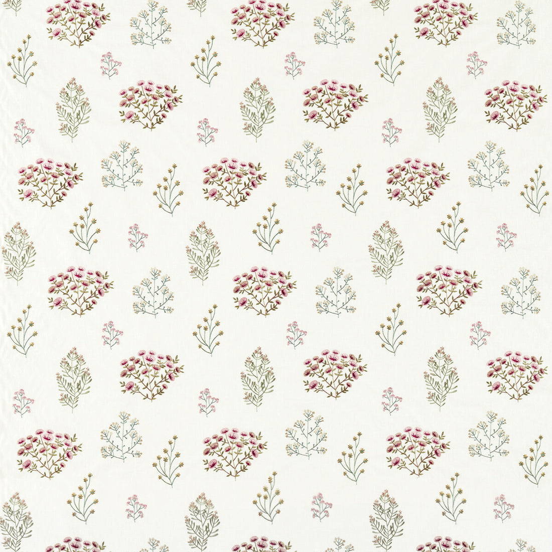 Floris fabric in summer color - pattern F1431/05.CAC.0 - by Clarke And Clarke in the Clarke &amp; Clarke Botanist collection