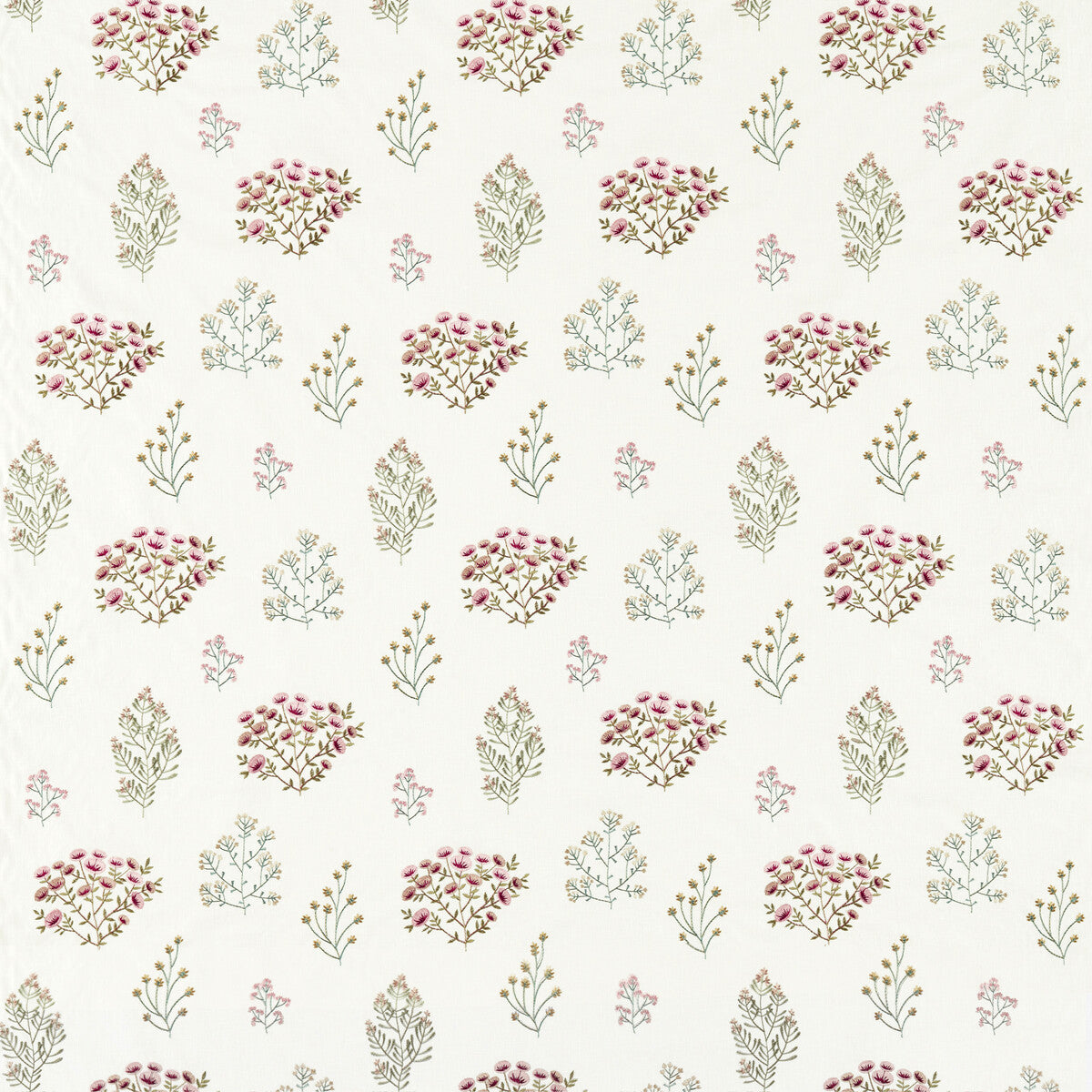 Floris fabric in summer color - pattern F1431/05.CAC.0 - by Clarke And Clarke in the Clarke & Clarke Botanist collection