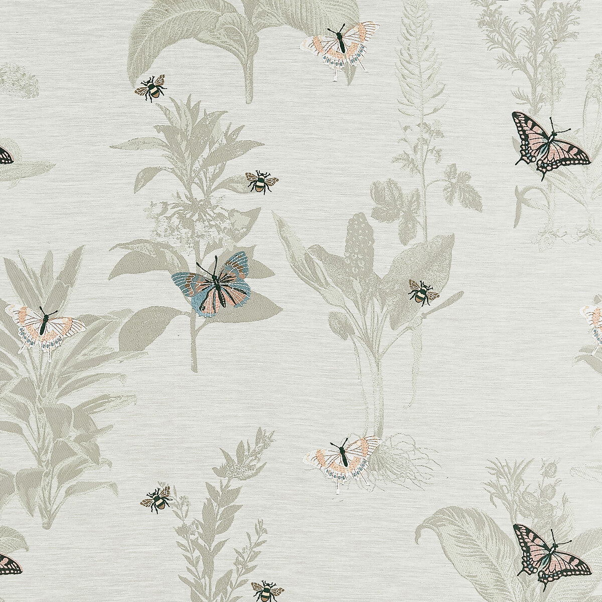 Monarch fabric in eau de nil color - pattern F1432/03.CAC.0 - by Clarke And Clarke in the Clarke & Clarke Botanist collection