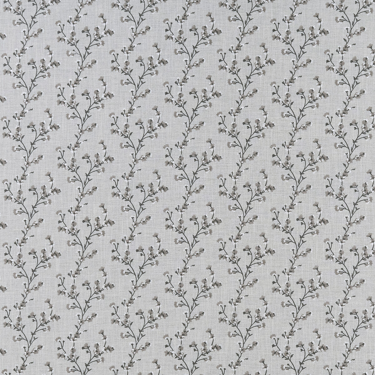 Blossom fabric in charcoal color - pattern F1439/01.CAC.0 - by Clarke And Clarke in the Clarke & Clarke Origins collection