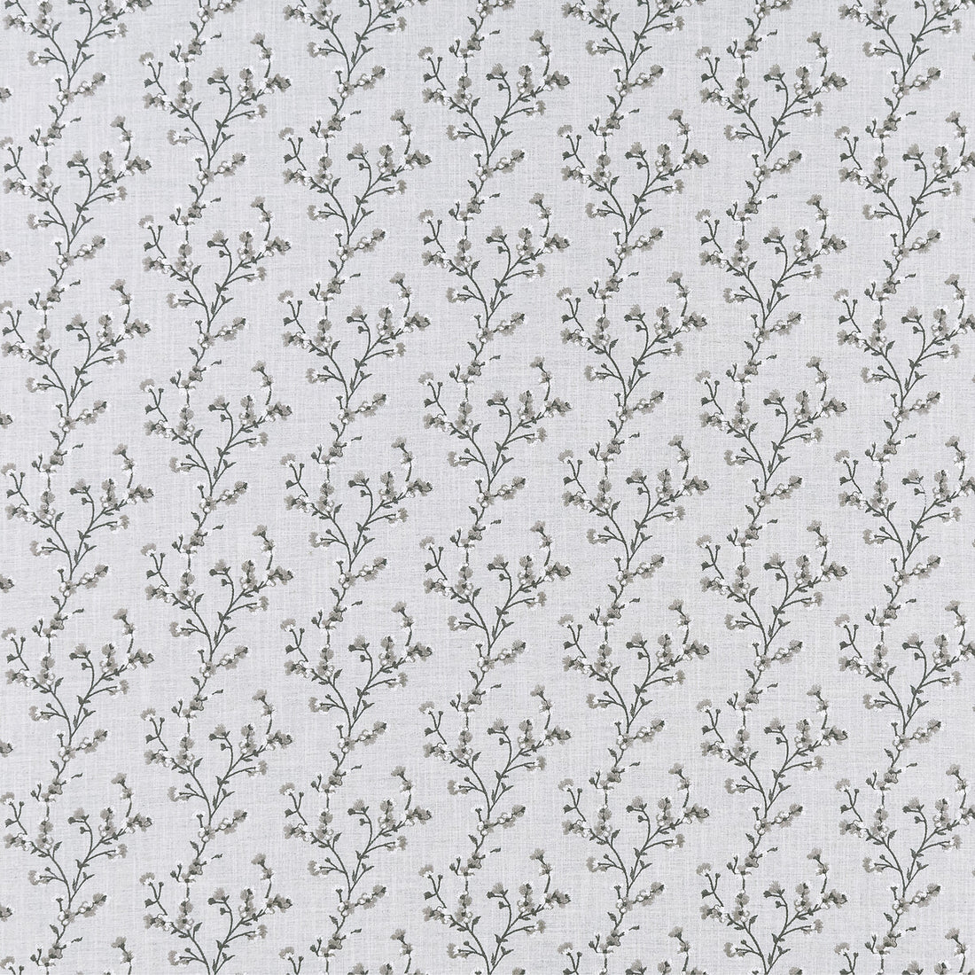 Blossom fabric in silver color - pattern F1439/04.CAC.0 - by Clarke And Clarke in the Clarke &amp; Clarke Origins collection