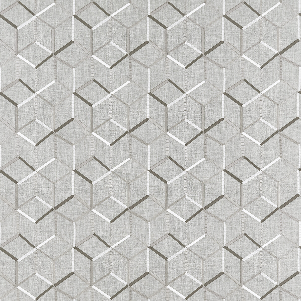 Linear fabric in charcoal color - pattern F1443/01.CAC.0 - by Clarke And Clarke in the Clarke & Clarke Origins collection