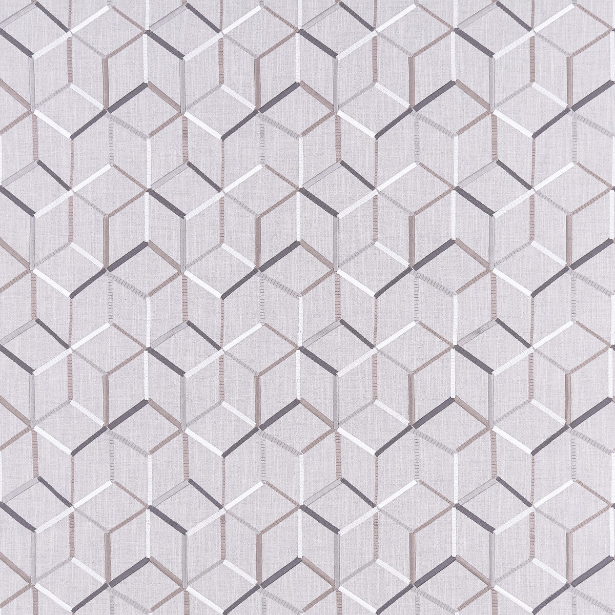 Linear fabric in silver color - pattern F1443/04.CAC.0 - by Clarke And Clarke in the Clarke & Clarke Origins collection