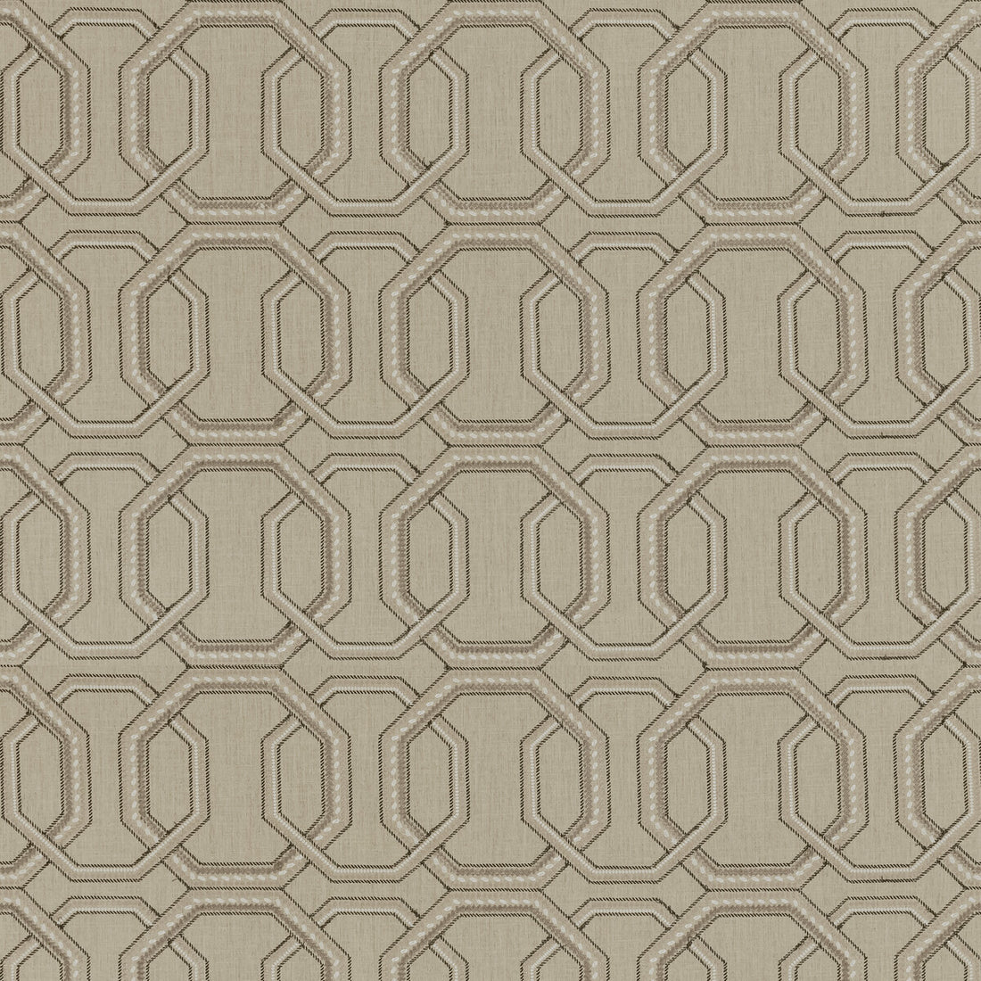 Repeat fabric in linen color - pattern F1451/03.CAC.0 - by Clarke And Clarke in the Clarke &amp; Clarke Origins collection