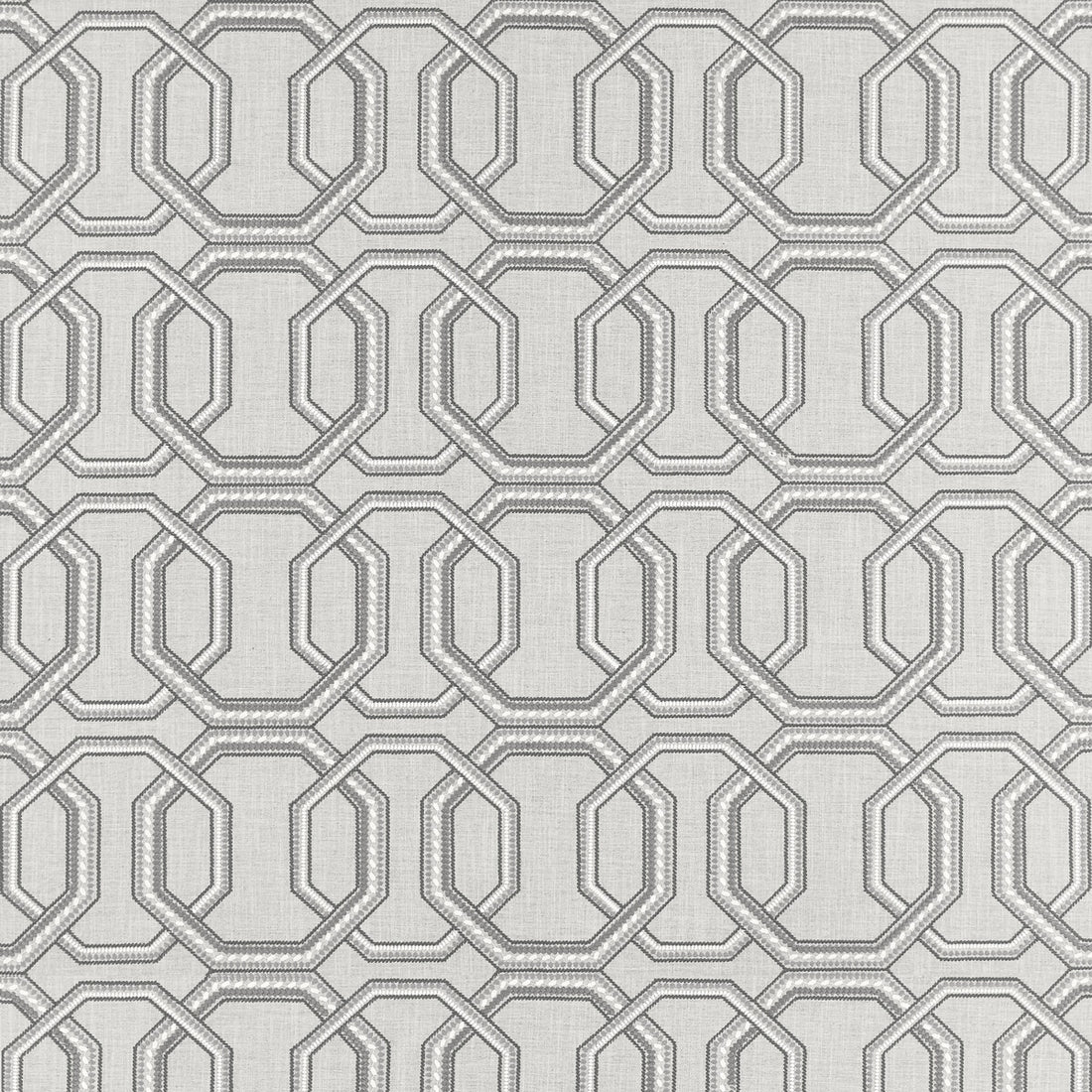 Repeat fabric in silver color - pattern F1451/04.CAC.0 - by Clarke And Clarke in the Clarke &amp; Clarke Origins collection