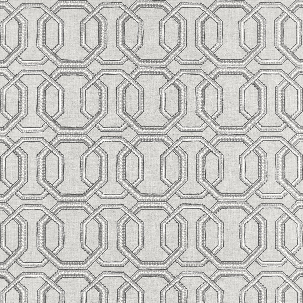 Repeat fabric in silver color - pattern F1451/04.CAC.0 - by Clarke And Clarke in the Clarke &amp; Clarke Origins collection