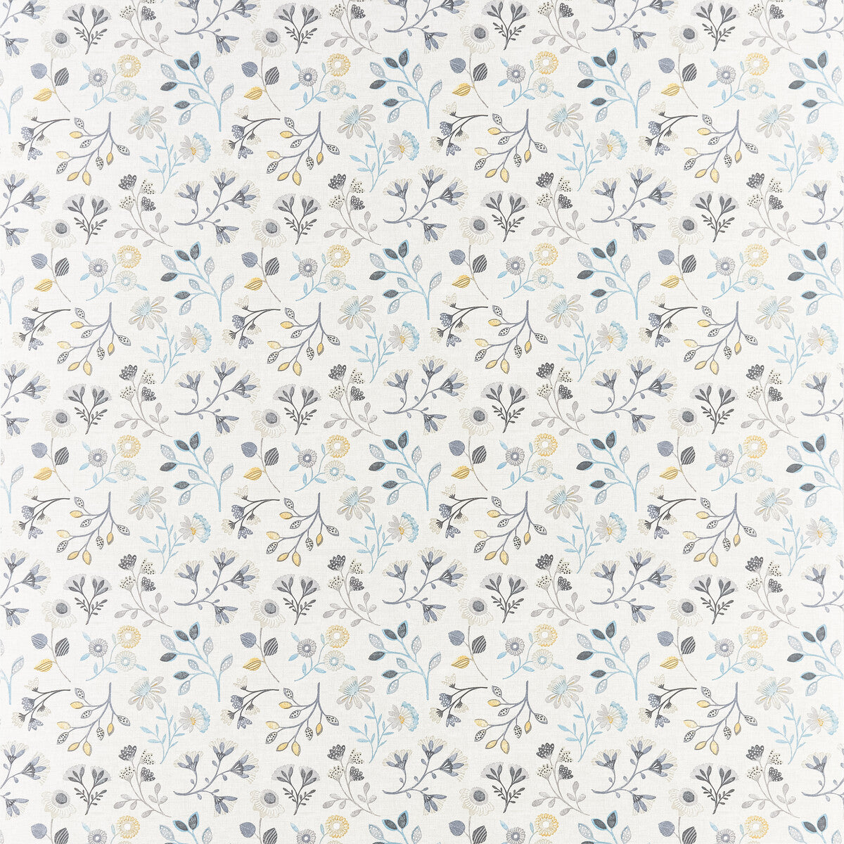 Alder fabric in charcoal/ochre color - pattern F1461/01.CAC.0 - by Clarke And Clarke in the Bohemia By Studio G For C&C collection
