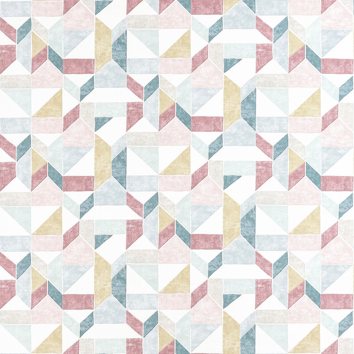 Lanna fabric in mineral/blush color - pattern F1464/04.CAC.0 - by Clarke And Clarke in the Bohemia By Studio G For C&C collection