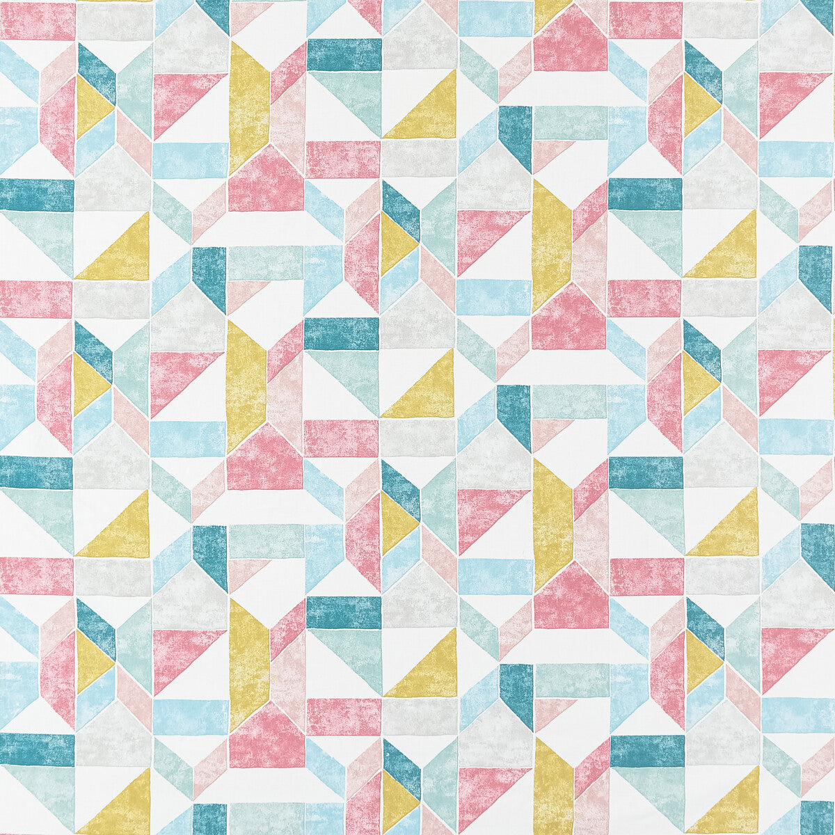 Lanna fabric in summer color - pattern F1464/05.CAC.0 - by Clarke And Clarke in the Bohemia By Studio G For C&C collection