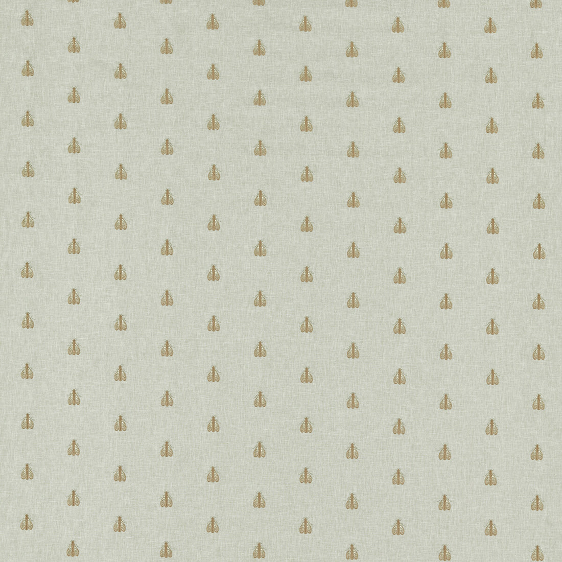 Falena fabric in linen/gold color - pattern F1507/02.CAC.0 - by Clarke And Clarke in the Clarke &amp; Clarke Pomarium collection