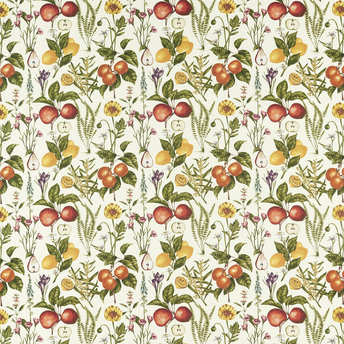 Sorento fabric in autumn color - pattern F1509/01.CAC.0 - by Clarke And Clarke in the Clarke &amp; Clarke Pomarium collection