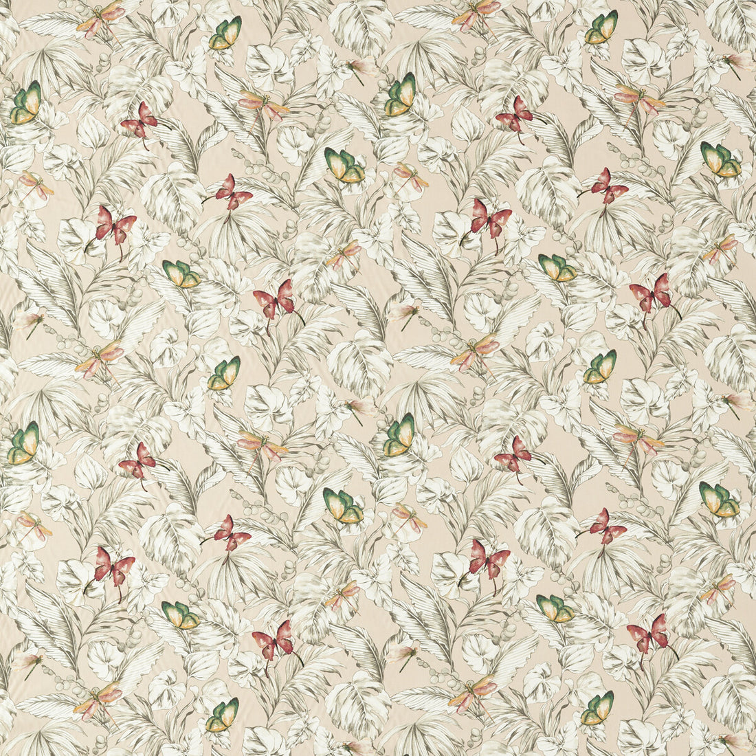 Acadia fabric in blush color - pattern F1513/01.CAC.0 - by Clarke And Clarke in the Amazonia By Studio G For C&amp;C collection