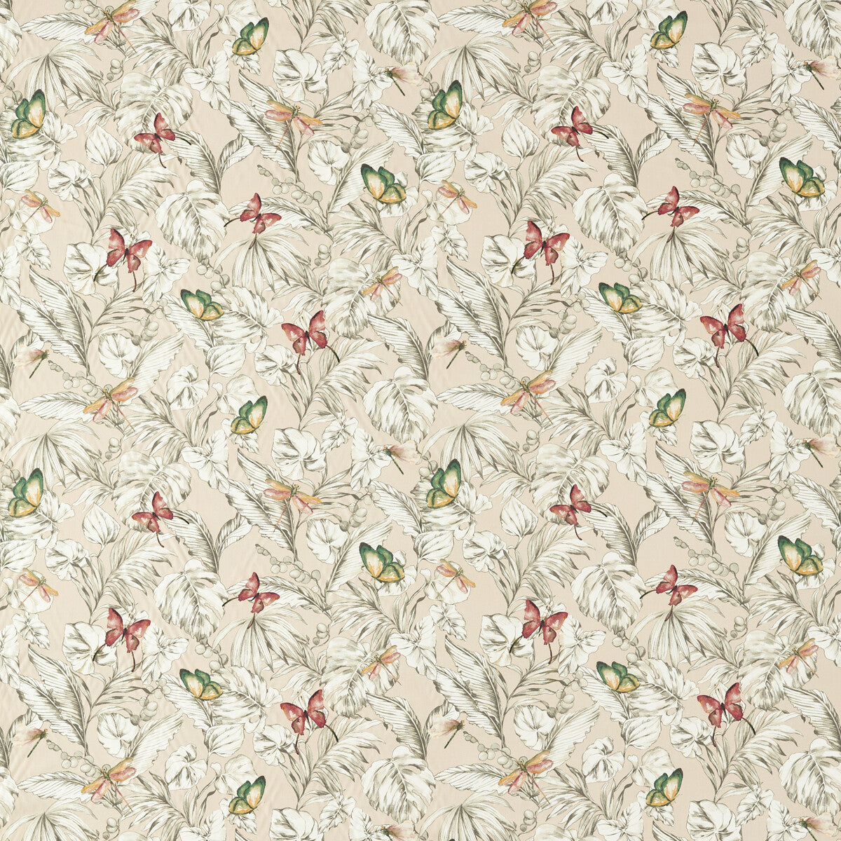 Acadia fabric in blush color - pattern F1513/01.CAC.0 - by Clarke And Clarke in the Amazonia By Studio G For C&C collection