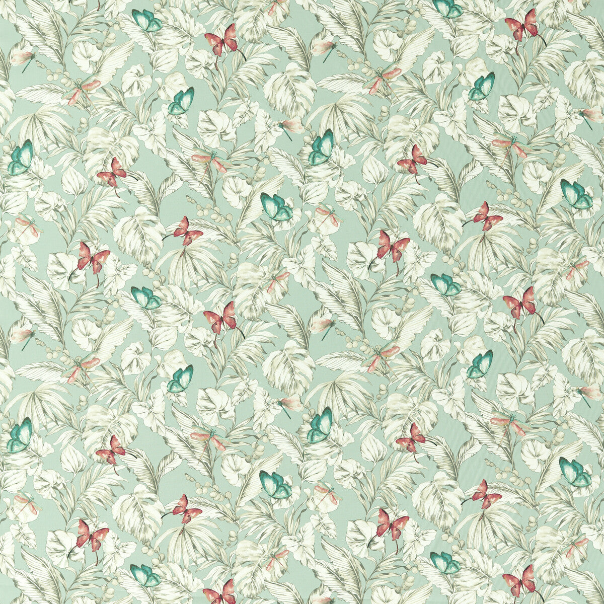 Acadia fabric in mineral color - pattern F1513/04.CAC.0 - by Clarke And Clarke in the Amazonia By Studio G For C&C collection