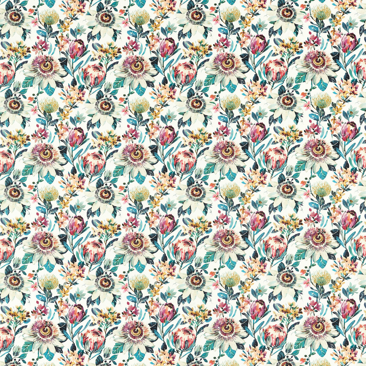 Paradise fabric in russet color - pattern F1519/03.CAC.0 - by Clarke And Clarke in the Amazonia By Studio G For C&C collection