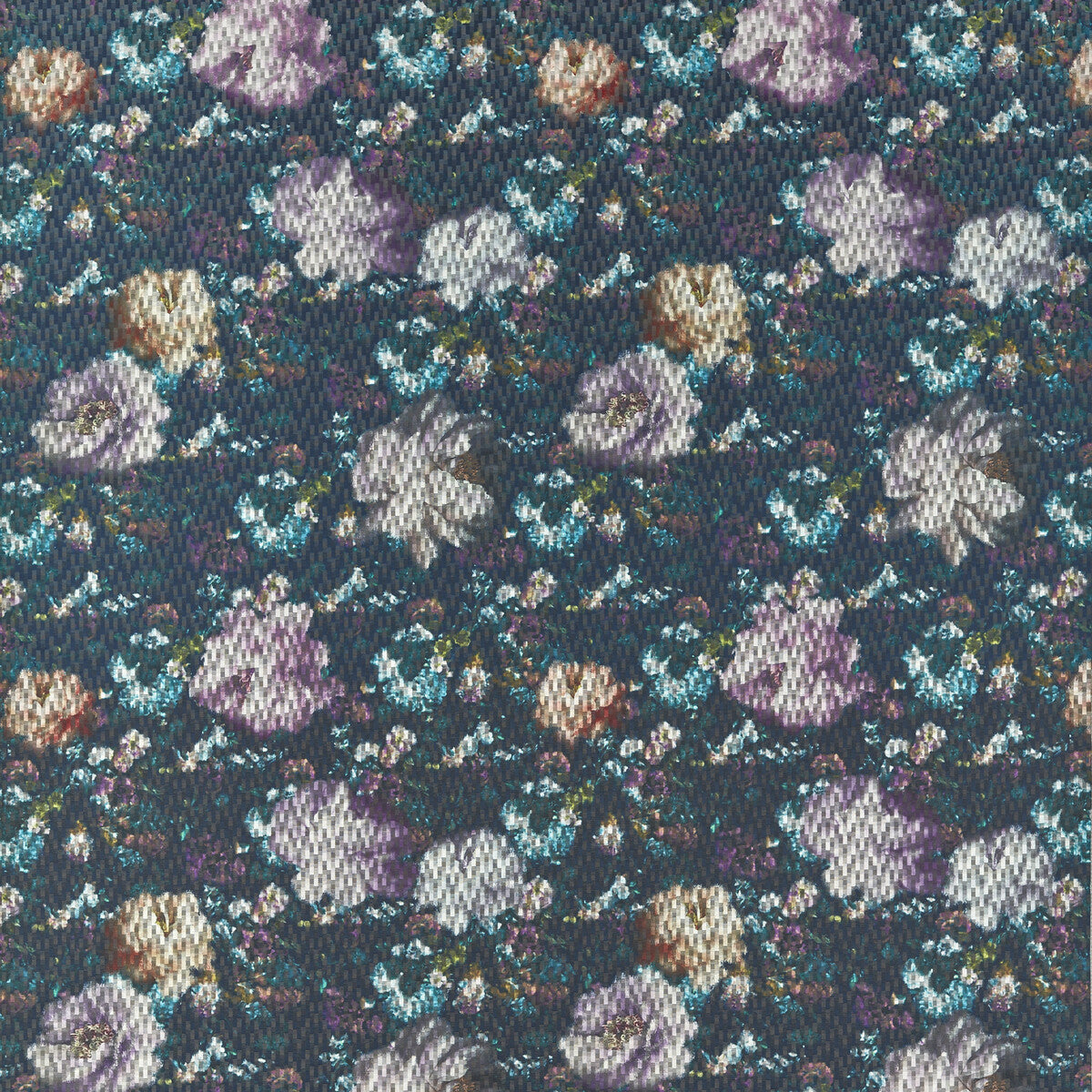 Camile fabric in midnight color - pattern F1523/03.CAC.0 - by Clarke And Clarke in the Clarke & Clarke Fusion collection