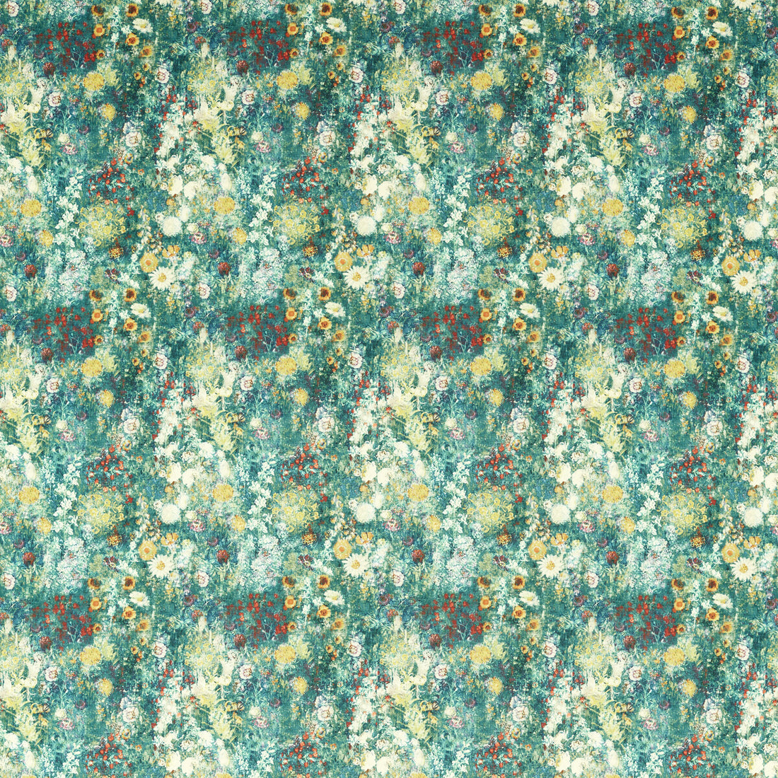 Rosedene fabric in forest color - pattern F1539/03.CAC.0 - by Clarke And Clarke in the Country Escape By Studio G For C&amp;C collection