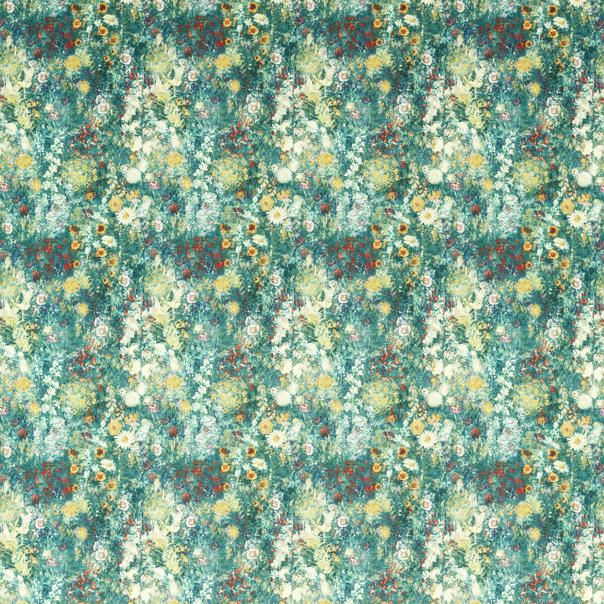 Rosedene fabric in forest color - pattern F1539/03.CAC.0 - by Clarke And Clarke in the Country Escape By Studio G For C&C collection