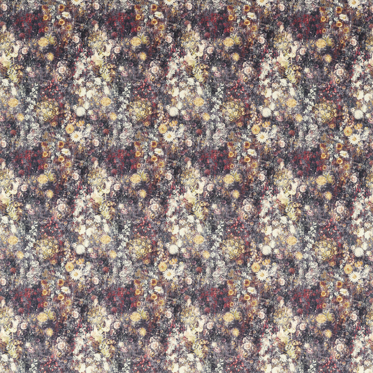 Rosedene fabric in raspberry/ochre color - pattern F1539/05.CAC.0 - by Clarke And Clarke in the Country Escape By Studio G For C&C collection