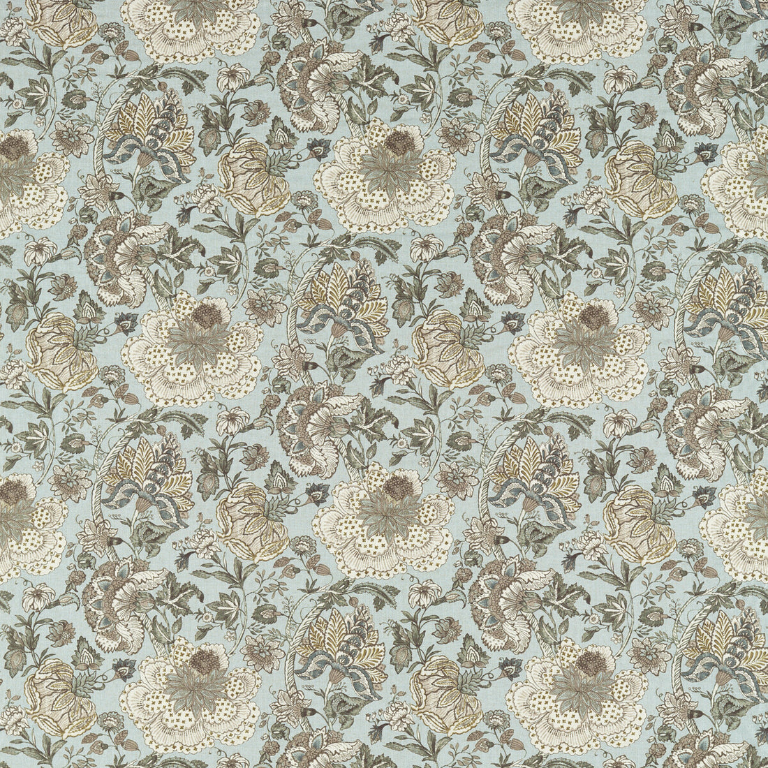 Lucienne fabric in mineral color - pattern F1542/02.CAC.0 - by Clarke And Clarke in the Clarke &amp; Clarke Vintage collection