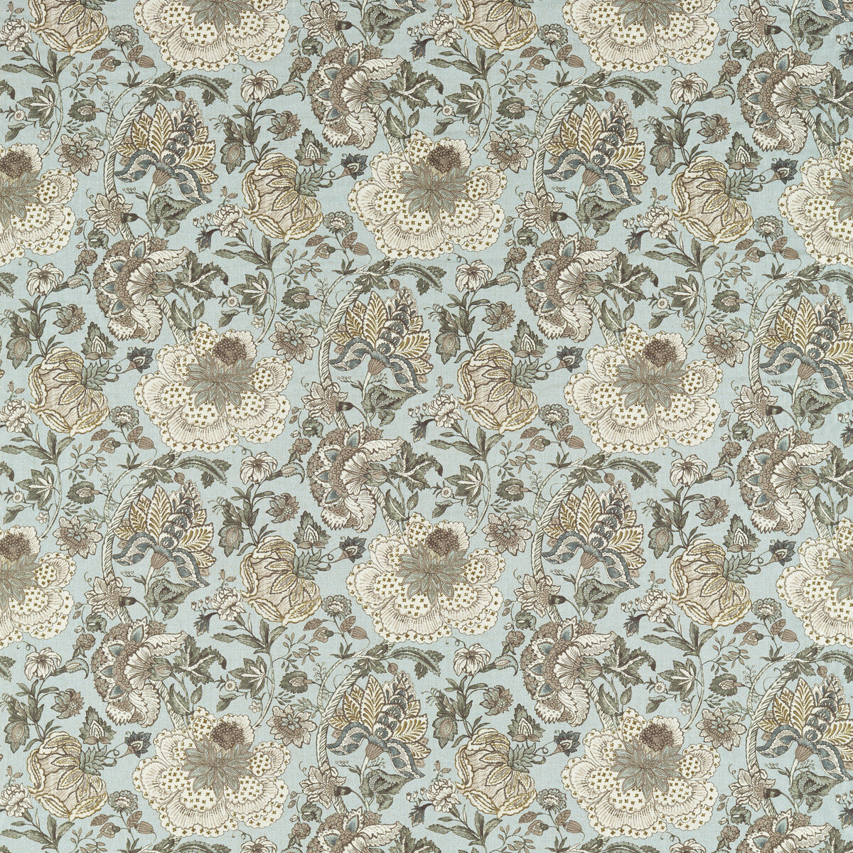 Lucienne fabric in mineral color - pattern F1542/02.CAC.0 - by Clarke And Clarke in the Clarke & Clarke Vintage collection